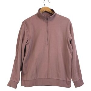 Lululemon‎ Men's XS Dusty Rose Quarter Zip Sweatshirt Pullover LW3EKCS.02